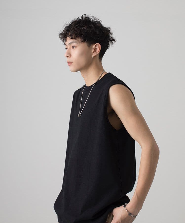 2026 새로운 무거운 기초 섹션 운동 피트니스 조끼 남자 여름 어깨 민소매 티셔츠 상세 이미지 21