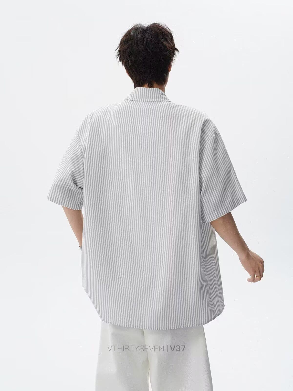 2026 새로운 여름 새로운 패션 디자인 센스 POLO 칼라 자수 작은 열림 셔츠 폴로 칼라 반팔 맨위 남자 상세 이미지 9