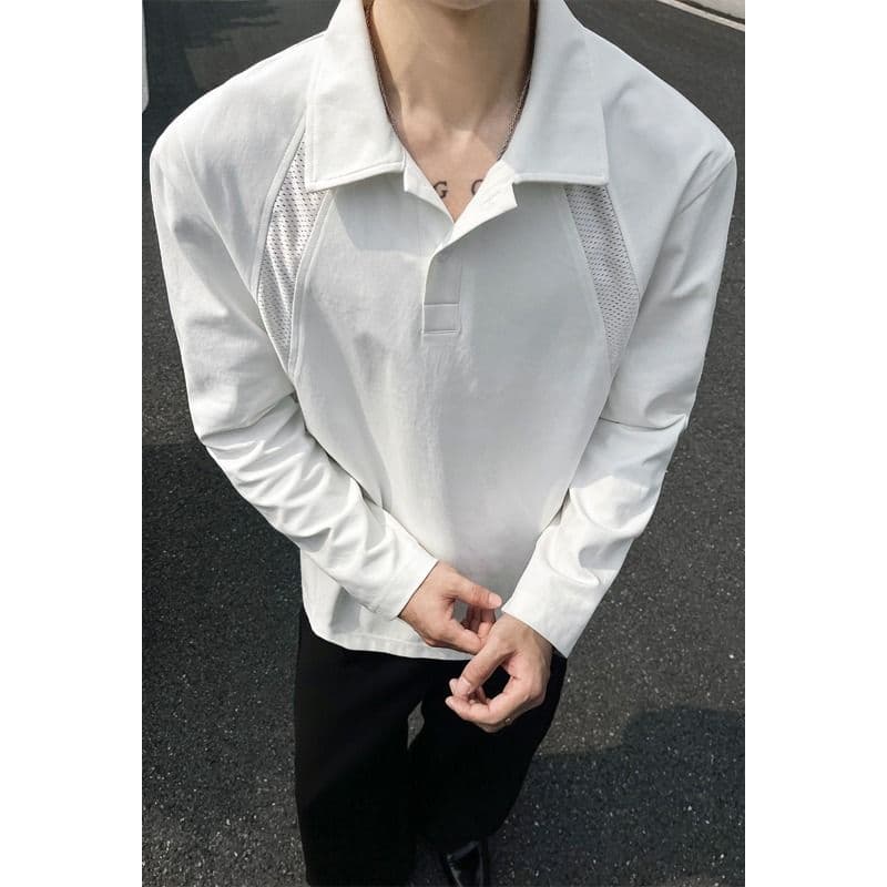 2026 가을 아메리칸 레트로 빅 사이즈 폴로 칼라 긴팔 POLO 셔츠 남녀 캐주얼 루즈핏 통기성 다용도 티셔츠 맨위