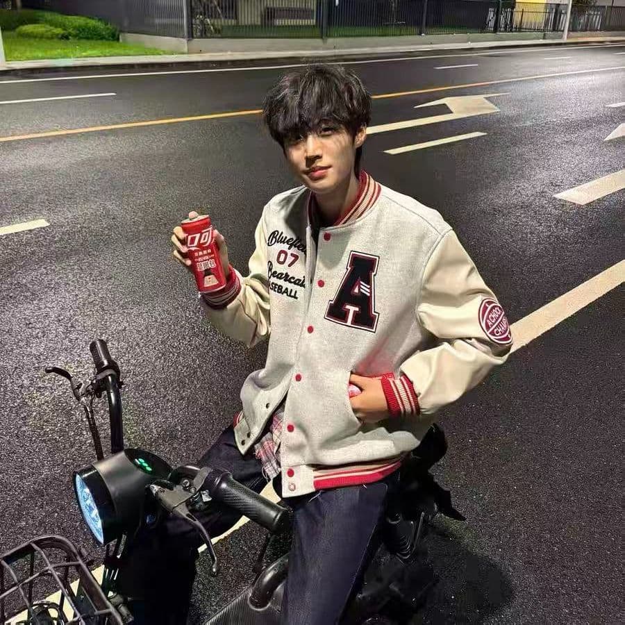 2026 새로운 무거운 아메리칸 무거운 레트로 야구 자수 가을 겨울 재킷 남자 재킷 이미지 3