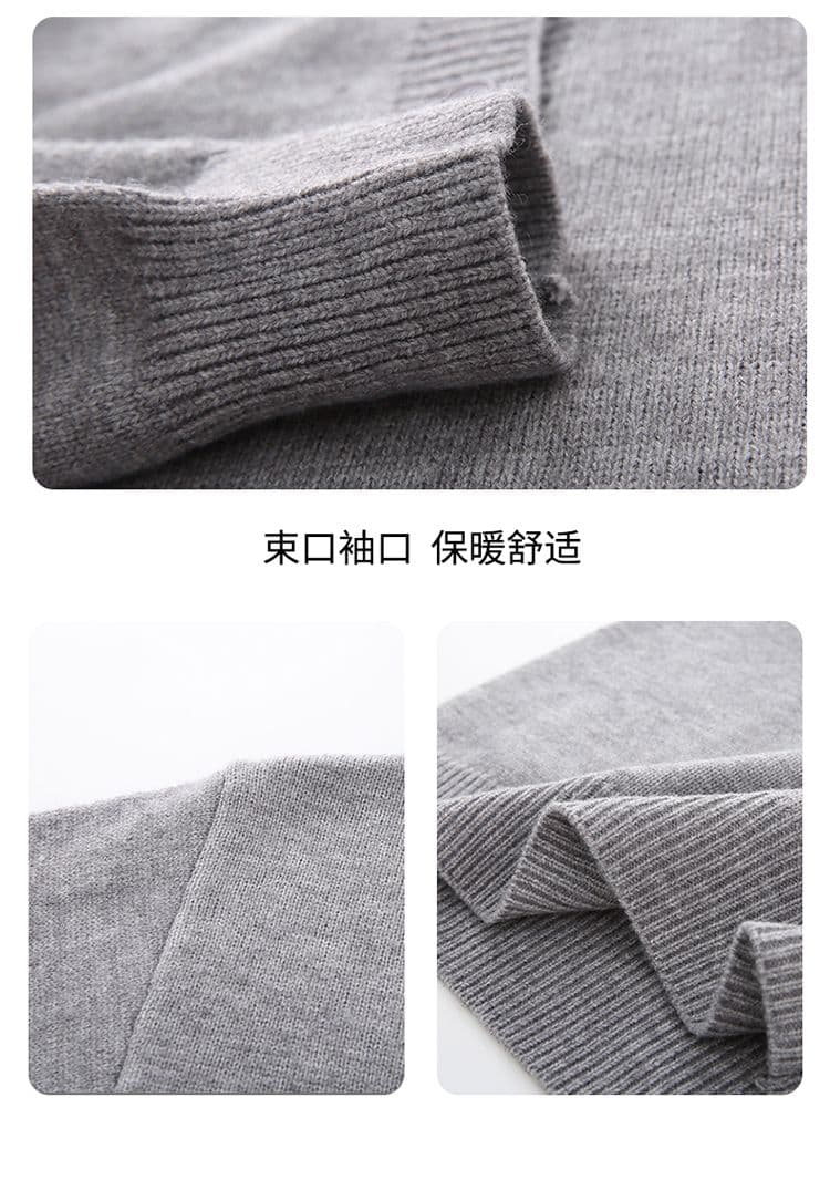 2026 새로운 헨리 칼라 오래된 돈 바람 스웨터 남자 겨울 새로운 루즈핏 느긋한 cleanfit 보온 니트 스웨터 상세 이미지 4