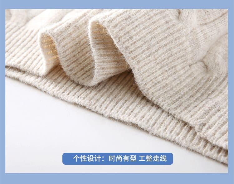 2026 새로운 무거운 페이크 레이어드 프랑스식 레트로 꽈배기 니트 스웨터 폴로 칼라 스웨터 남성 가을 겨울 맨위 상세 이미지 6