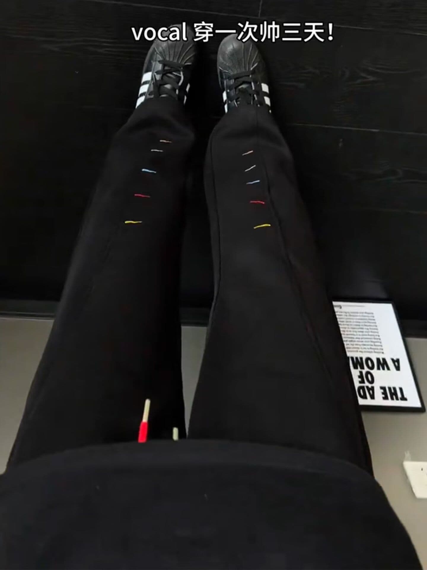 2026 봄 가을 조수 브랜드 자수 패션 바지 남성 트렌드 루즈핏 스트레이트 캐주얼 바지 커플 운동 웨이 바지 상세 이미지 5