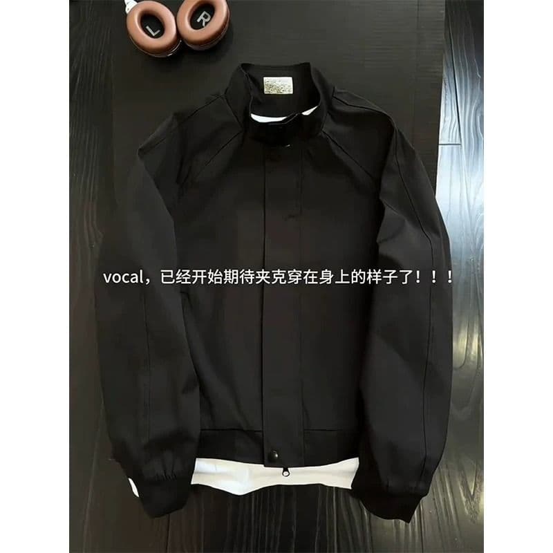2026cleanfit 해체 플라잉 재킷 남성 봄 가을 고급 센스 스탠드 칼라 야구 유니폼 아메리칸 긍정적 인 어깨 재킷 이미지 5