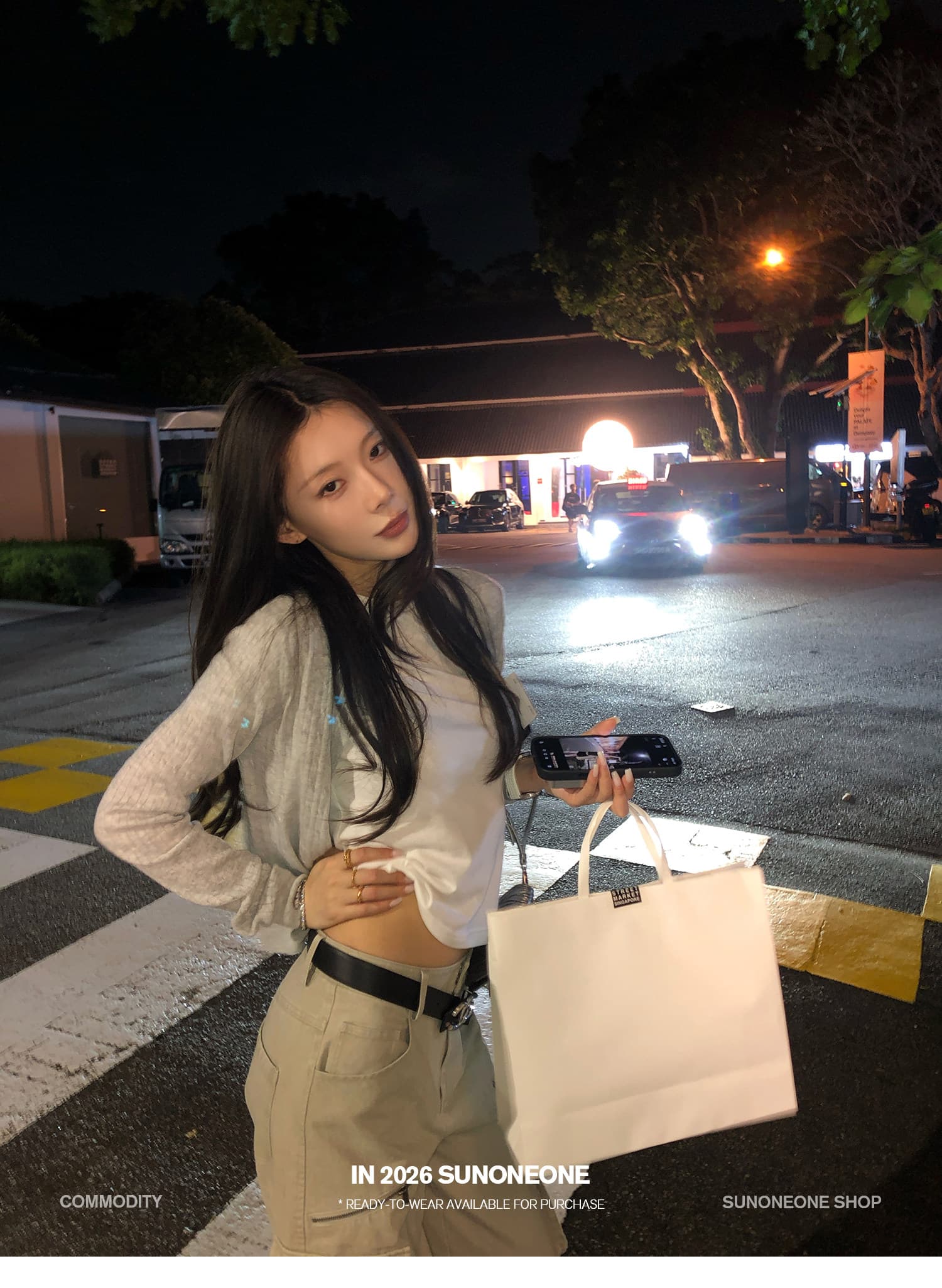 sunoneone 기타 주머니 루즈핏 스트레이트 아메리칸 레트로 카키 색 워크웨어 팬츠 여성 봄 워싱 캐주얼 바지 상세 이미지 33