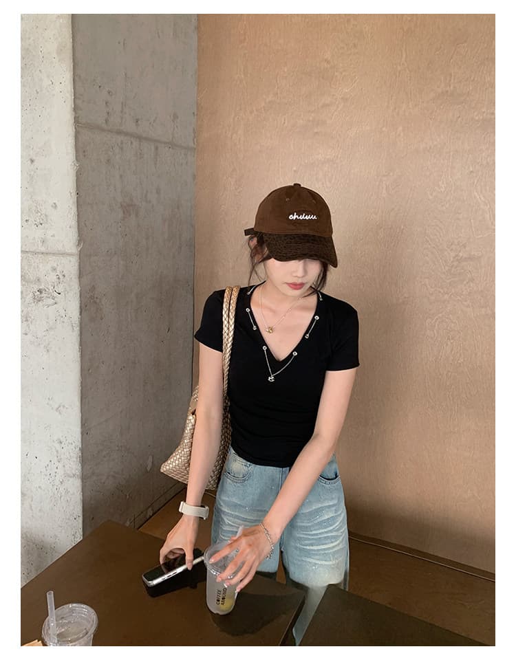 케이크를 잘라 직접 만든 작은 키 봄 여름 파란색 바지 아이들 패션 뜨거운 은 스팽글 스트레이트 넓은 다리 청바지 다용도 상세 이미지 43