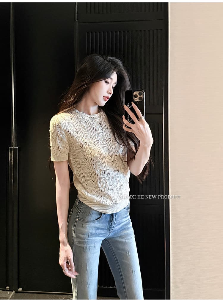 그는 아침 하늘색 워싱 마 오래된 고양이 반드시 공예 부츠컷 청바지 2026 새로운 슬림해 보이는 다용도 바지 상세 이미지 14