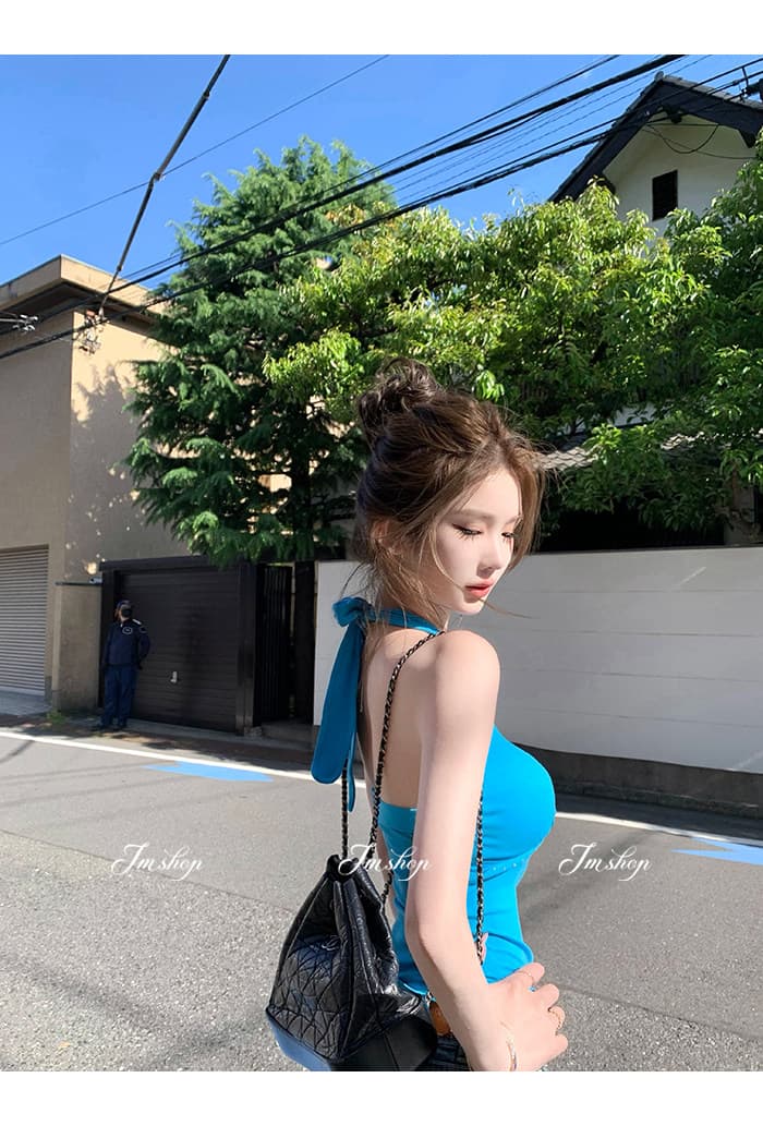 jmshop 핏 스타일 노크 좋은 ~ 중 vtg 센스 작은 반바지 하이웨이스트 이중 버튼 펭 넓적 다리 데님 반바지 레트로 핫 바지 상세 이미지 22