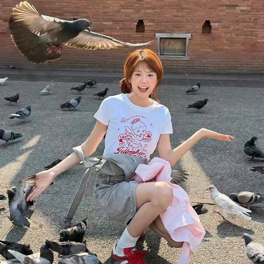아메리칸 느긋한 기초 섹션 워크웨어 올인원 멜빵 반바지 여성 여름 디자인 센스 스트레이트 다용도 반바지 이미지 5