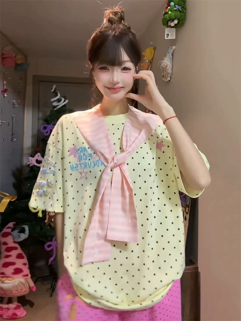 정가 순면 220 그램 빗질하다 닫기 반팔 티셔츠 여성 이미지 2