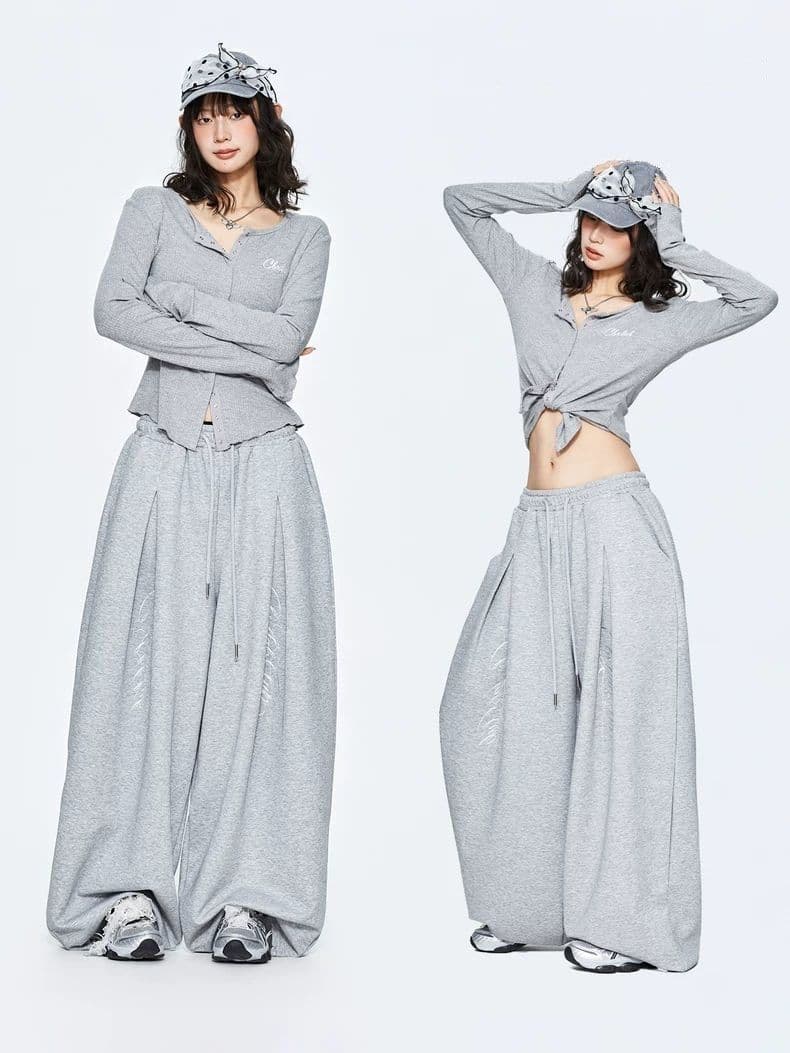 스트리트 댄스 트롤 춤 조수 브랜드 오래된 돈 액체 뜨거운 은 봄 여름 새로운 운동 웃음 하 핫걸 춤추기 버전 캐주얼 긴 바지 상세 이미지 5