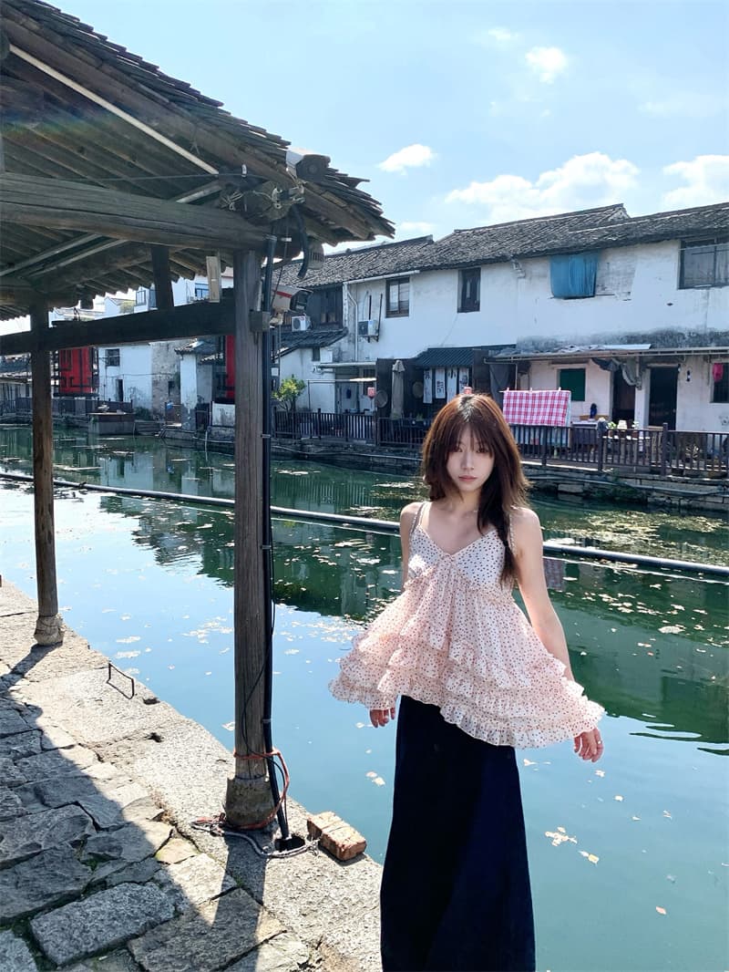 실사 층 레이스 순수한 욕망 센스 슬립 한 부서 디자인 센스 맨위 이미지 2