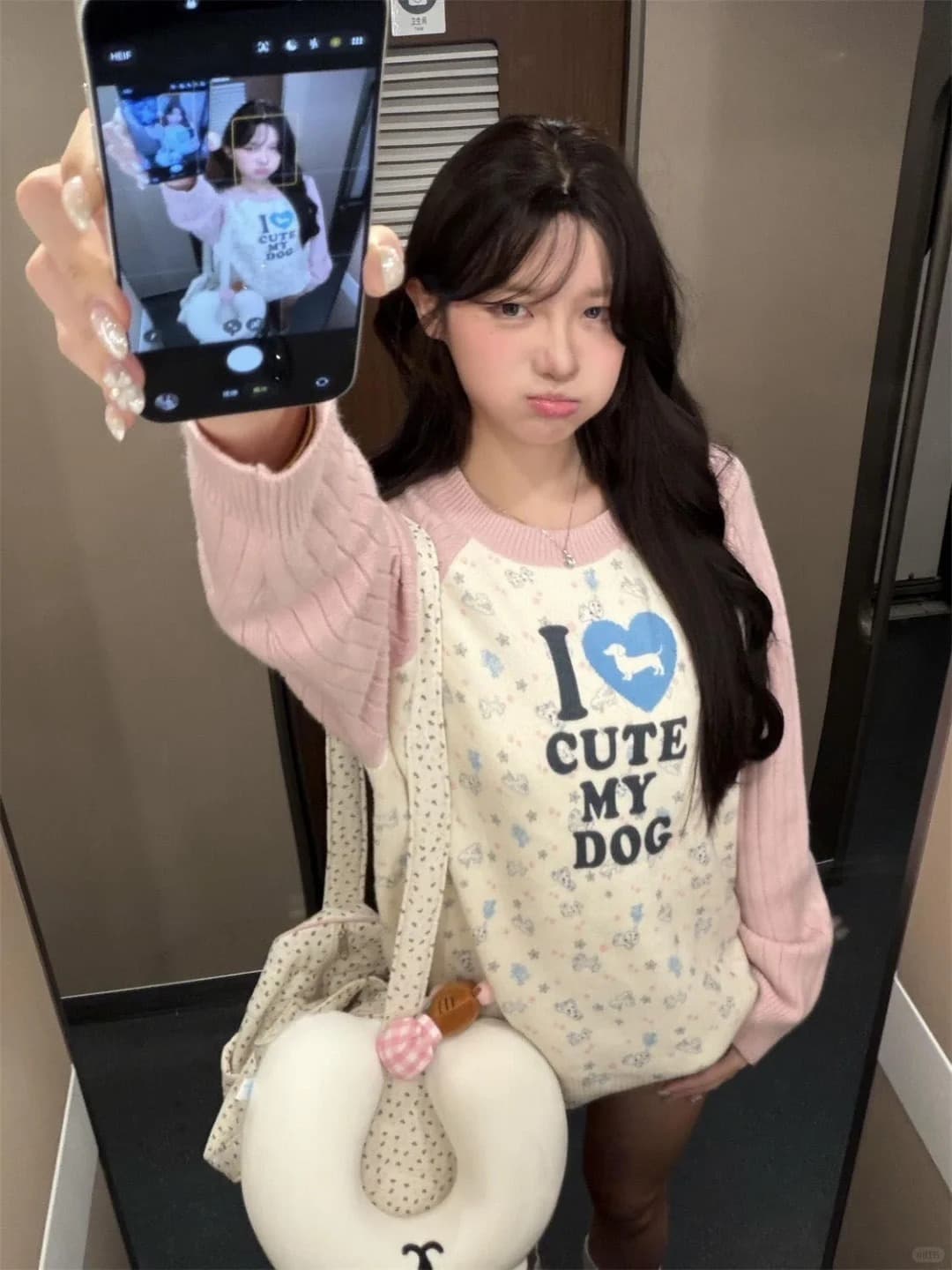 아메리칸 재미있는 프린트 패치워크 색상 긴팔 니트 스웨터 남녀 봄 가을 루즈핏 캐주얼 다용도 풀오버 털 셔츠 상세 이미지 38