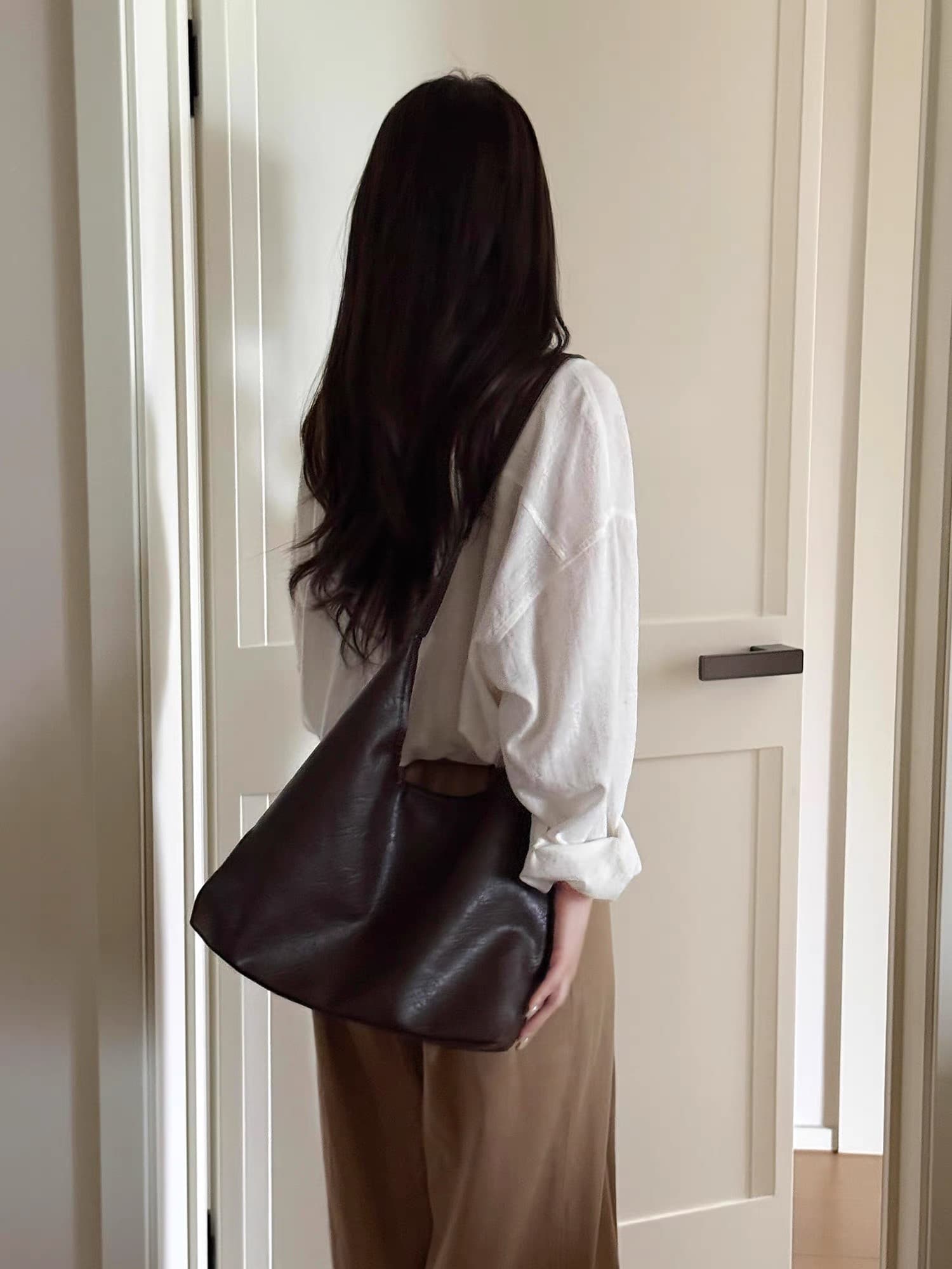 화이트 아마 여성 셔츠 여름 얇은 스타일 빛 사람들 높음 지혜 센스 재킷 루즈핏 느긋한 오래된 돈 바람 면 린넨 긴팔 셔츠 상세 이미지 4