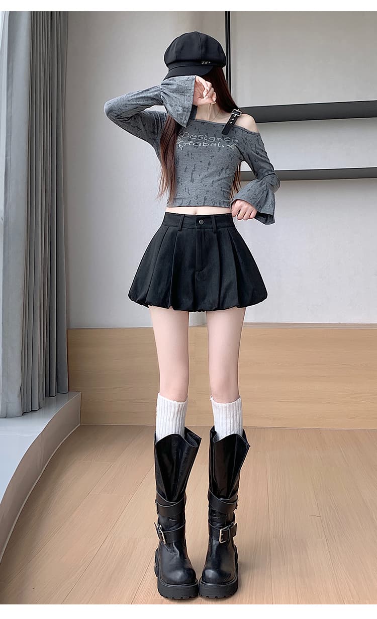 실사 레트로 핫걸 커피 색상 사슴 캐시미어 캐주얼 반바지 2026 가을 하이웨이스트 슬림해 보이는 꽃밭 바지 한 마디 핫 바지 상세 이미지 14