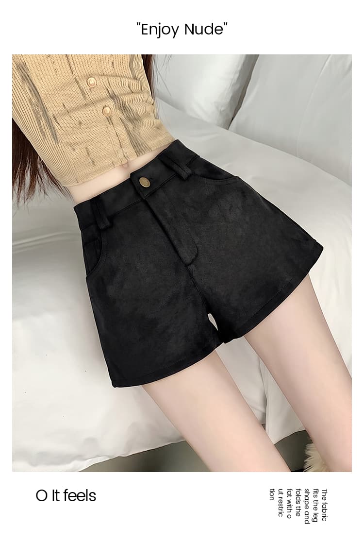 실사 아메리칸 레트로 사슴 캐시미어 반바지 여성 2026 가을 하이웨이스트 몸매 가꾸기 핫걸 타이트 한 마디 타이트 스커트 핫 바지 상세 이미지 20