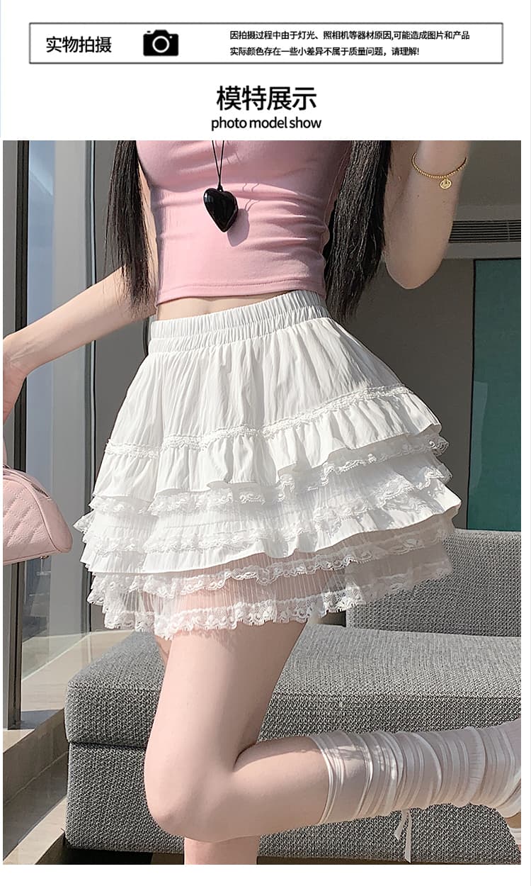 실사 봄 여름 새로운 패션 다용도 한 마디 퍼프 스커트 패션 마이너스 상세 이미지 14