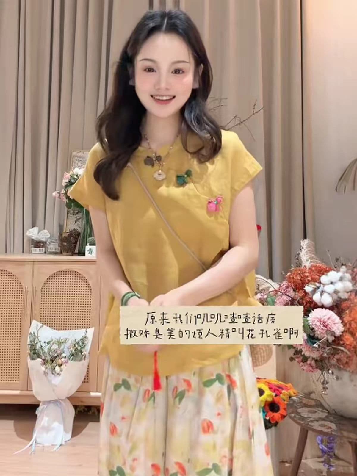 새로운 중식 국풍 아마 맨위 작은 셔츠 여성 여름 2026 새로운 고유 한 연령 감소 아름다운 면 린넨 반팔 셔츠 이미지 2
