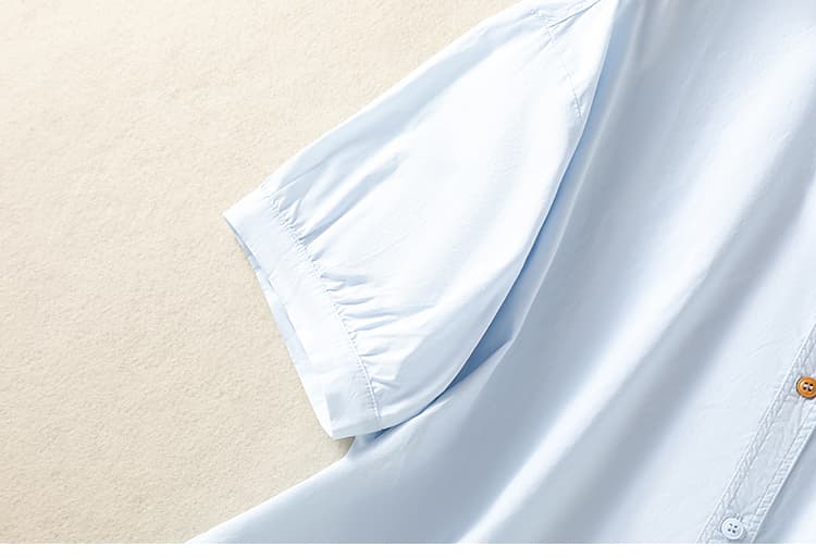 실사 여름 순면 자수 반팔 셔츠 루즈핏 땀 흡수 통기성 폴로 칼라 품격 출퇴근 착용 잡아라. 의류 여성 상세 이미지 22
