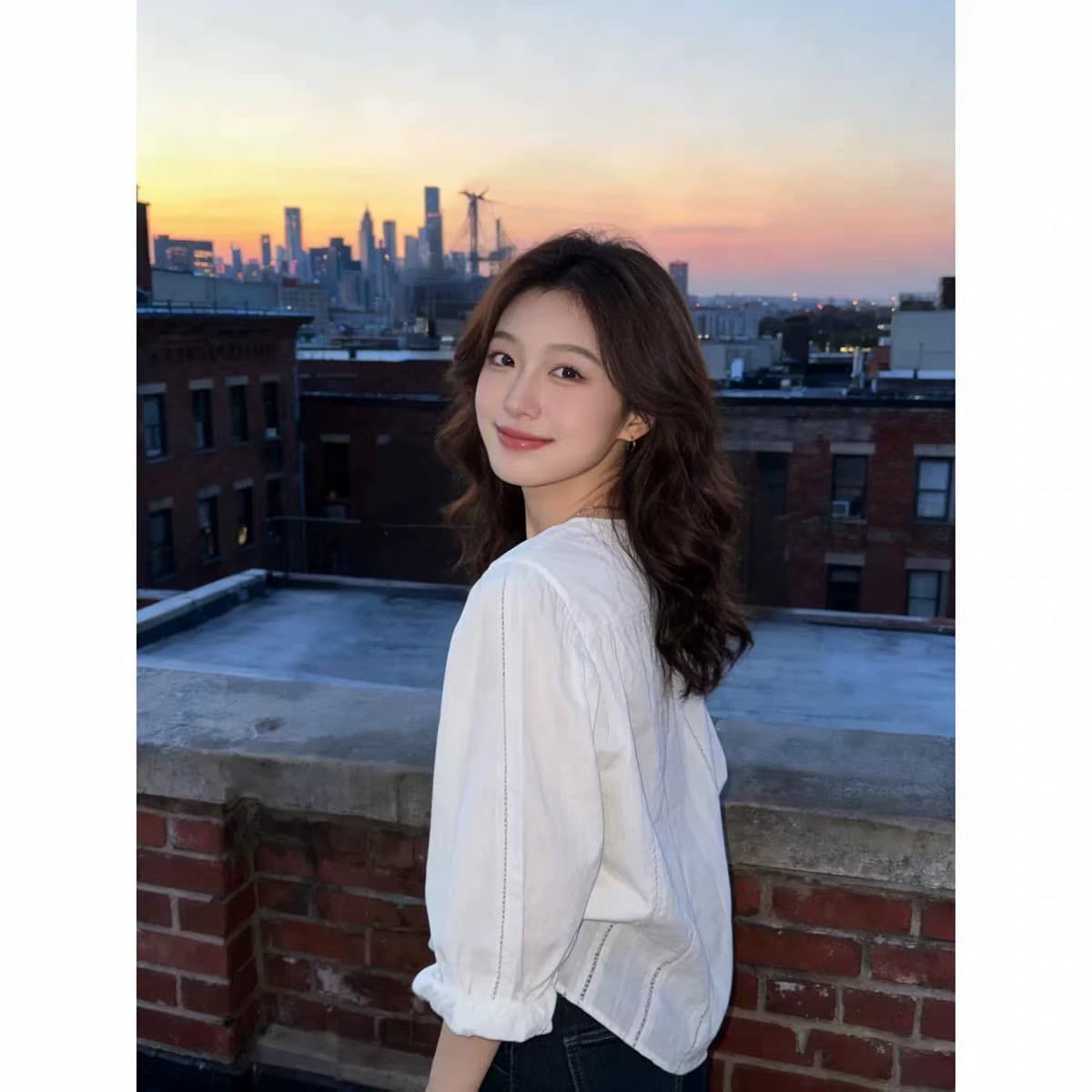 올해 인기 얇고 가벼운 V넥 홀로우 아웃 화이트 자외선 차단 여성 셔츠 여름 통기성 루즈핏 외부 가져 가라. 품격 맨위 트렌디 이미지 4