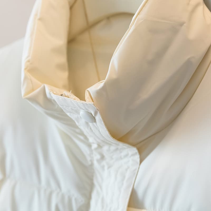실사 빅 사이즈 가을 겨울철 새로운 루즈핏 외출용 어깨 조끼 여자 패션 슬림해 보이는 스탠드 칼라 베스트 조끼 자켓 상세 이미지 19