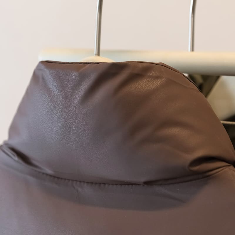 실사 빅 사이즈 가을 겨울철 새로운 루즈핏 외출용 어깨 조끼 여자 패션 슬림해 보이는 스탠드 칼라 베스트 조끼 자켓 상세 이미지 40