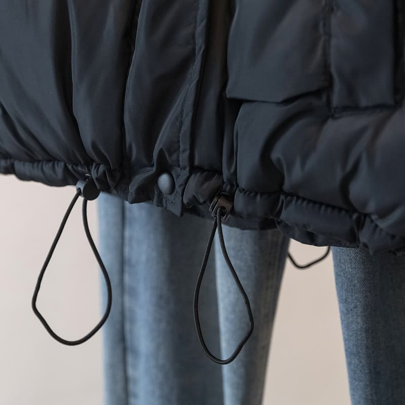 실사 빅 사이즈 여성 의류 가을 겨울 새로운 외국 가스 아래 면화 의류 어깨 조끼 슬림해 보이는 민소매 베스트 면 옷 재킷 상세 이미지 30