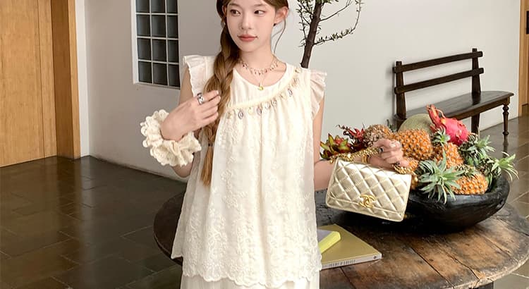 지금 여름 새로운 Feifei 소매 레이스 공예 루즈핏 드레스 출산 착용 상세 이미지 108