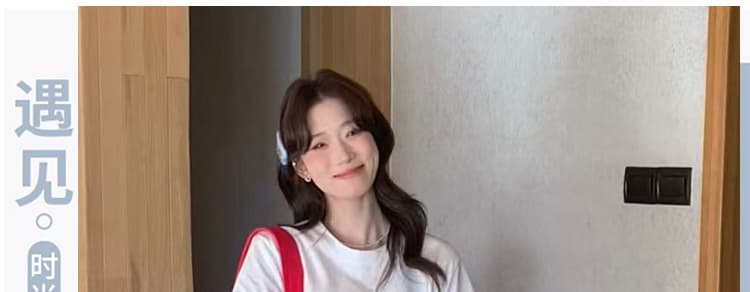 지금 여름 신제품 kt 고양이 프린트 t 보내기 헤드 플라워 체크무늬 돼지 코 버클 반신 스커트 투피스 세트 출산 착용 상세 이미지 2
