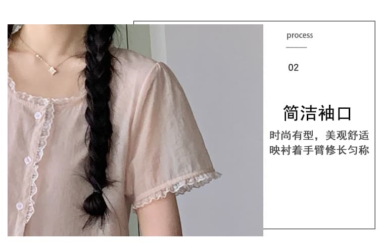 실사 xian 물품 여름 신제품 한 부서 달콤함 무거운 작업 레이스 빅 사이즈 드레스 상세 이미지 9