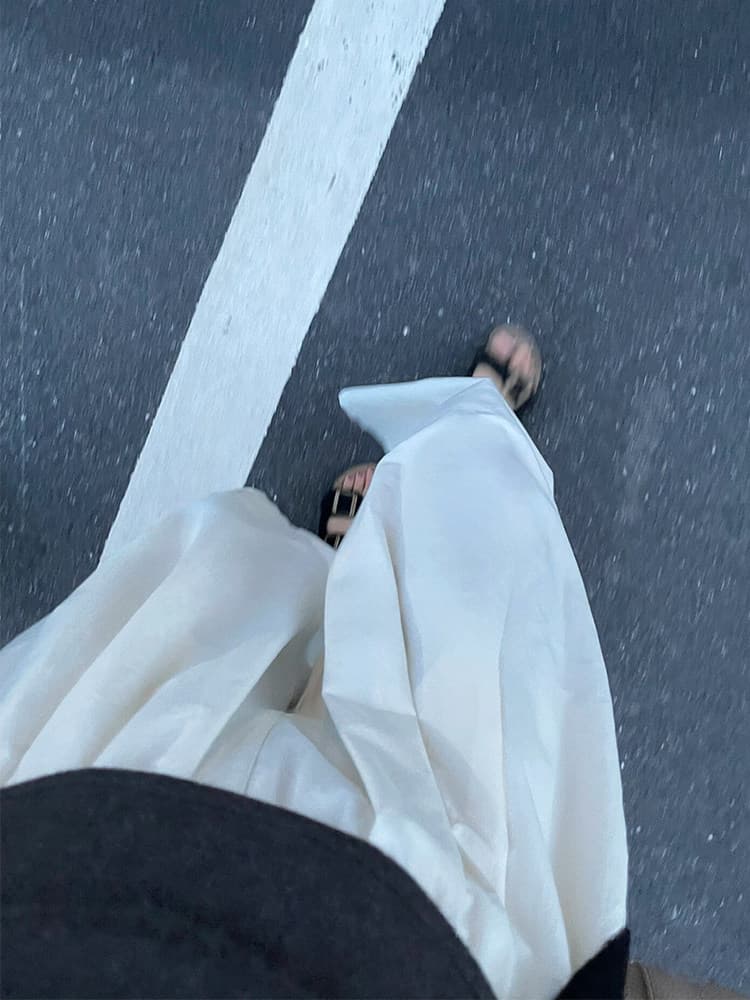 화이트 캐주얼 바지 여성 여름 새로운 통통한 여동생 mm 배 종류 몸 루즈핏 슬림해 보이는 넓은 다리 9 포인트 야마모토 풍선 바지 상세 이미지 5