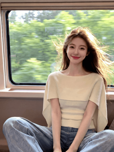 한국 스타일 오래된 돈 바람 디자인 센스 세련된 망토 페이크 레이어드 품격 니트 스웨터 캐주얼 외국 가스 패션 다용도 작은 셔츠