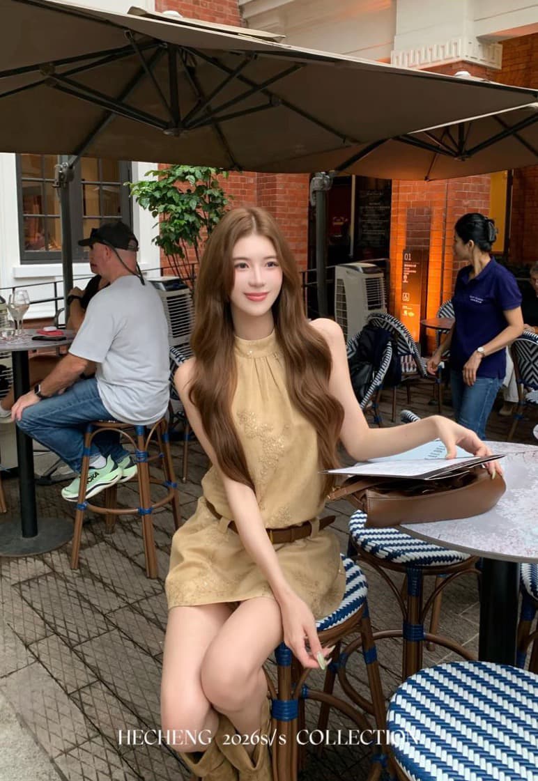 와우 현재 20 아마 품격 올인원 행침 목 조끼 여성 드레스 여름 슬림해 보이는 민소매 드레스 상세 이미지 3
