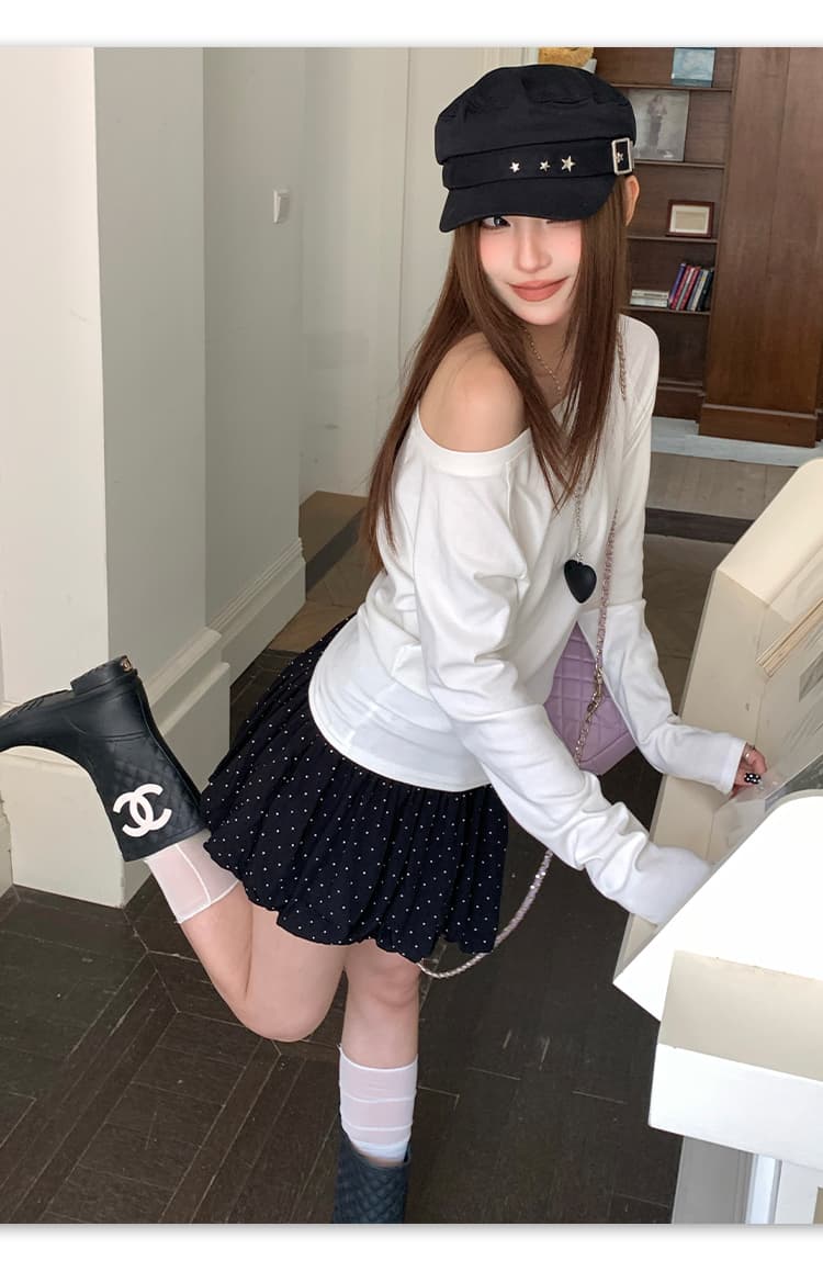 일본식 신선함 바람 청소 다용도 기초 섹션 단색 베이비 칼라 반팔 t 셔츠 상세 이미지 9