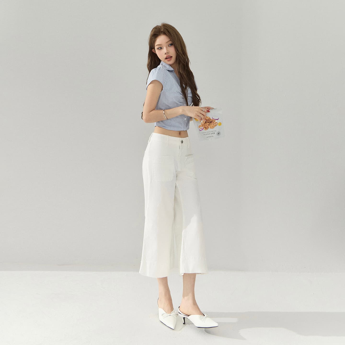 일본식 봄 여름 새로운 오래된 돈 바람 부츠컷 7 점 청바지 아메리칸 레트로 출퇴근 다용도 슬림해 보이는 나팔 바지 이미지 4