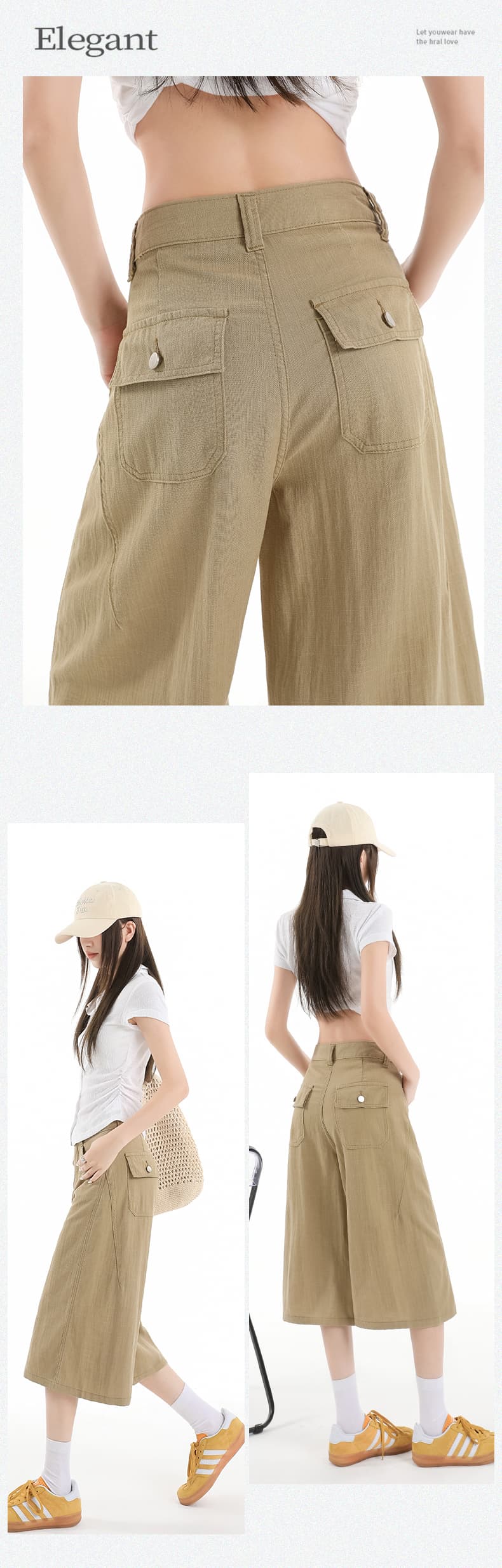 생방송 여름 새로운 아마 주간 실크 6 점 와이드 레깅스 바지 오래된 돈 바람 얇은 스타일 도루 가을 느슨함 센스 캐주얼 바지 상세 이미지 16