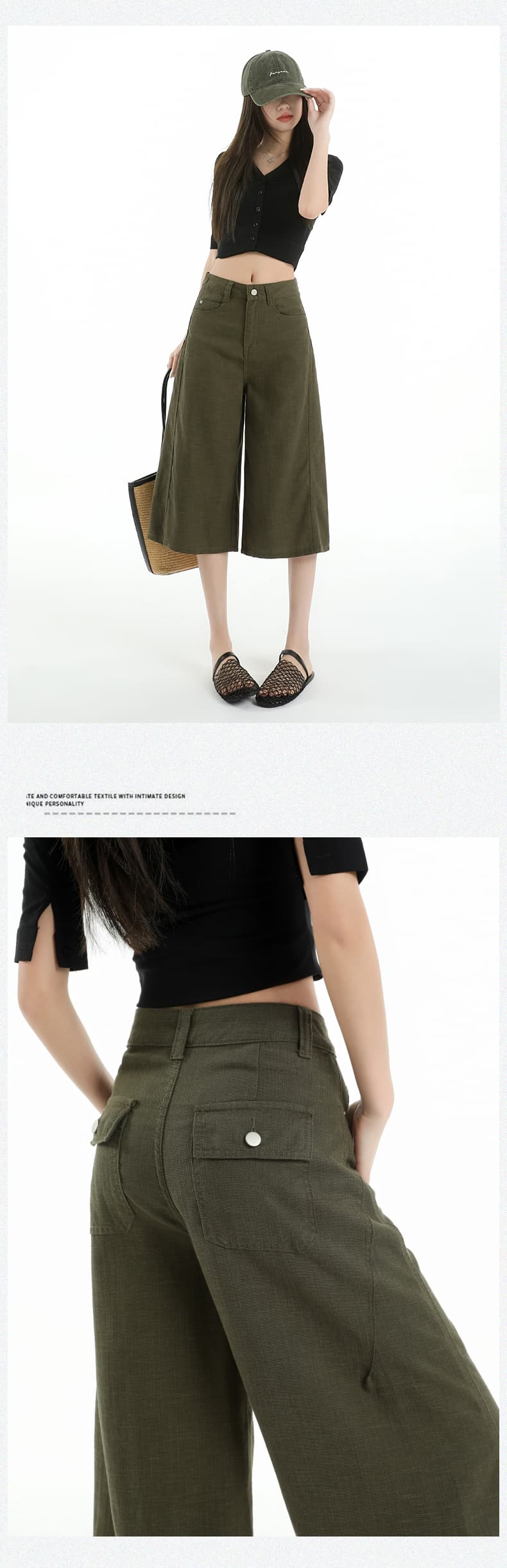 생방송 여름 새로운 아마 주간 실크 6 점 와이드 레깅스 바지 오래된 돈 바람 얇은 스타일 도루 가을 느슨함 센스 캐주얼 바지 상세 이미지 18