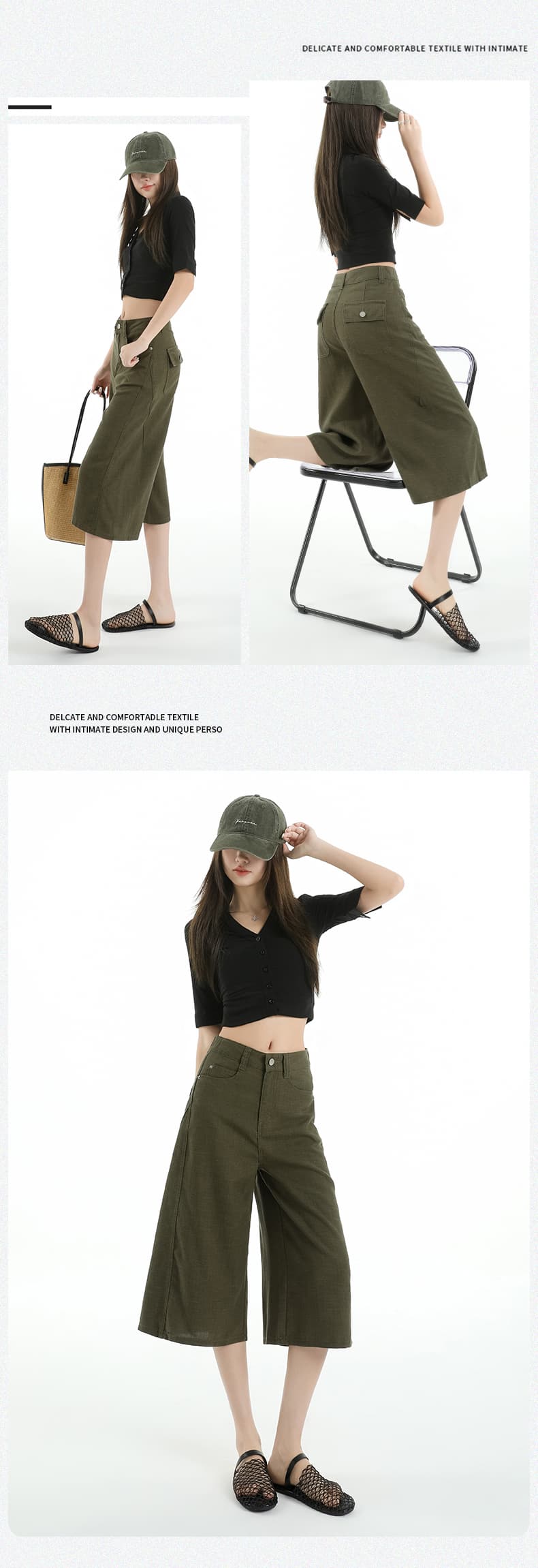 생방송 여름 새로운 아마 주간 실크 6 점 와이드 레깅스 바지 오래된 돈 바람 얇은 스타일 도루 가을 느슨함 센스 캐주얼 바지 상세 이미지 19
