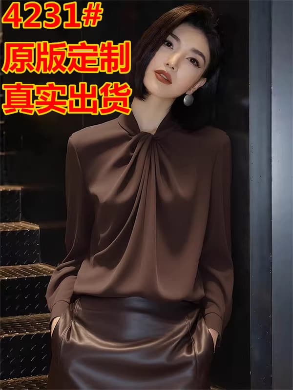 캐주얼 레트로 슬림해 보이는 셔츠 2026 봄 새로운 여성 의류 맨위 디자인 센스 작은 셔츠 슈퍼 잘 생긴 다용도 셔츠
