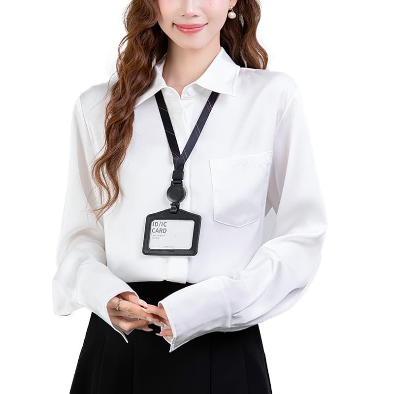 2026 봄 고급 센스 새틴 긴팔 여성 셔츠 루즈핏 품격 셔츠 디자인 센스 작은 대중 맨위 이미지 6
