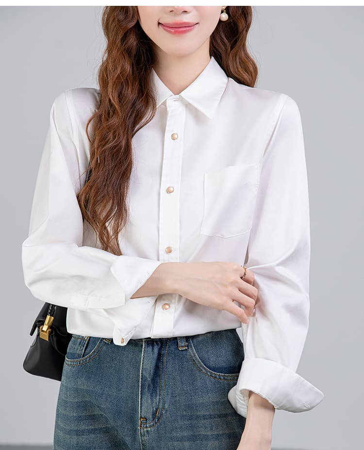 2026 봄 새로운 다용도 출퇴근 클래식 품격 흰 셔츠 맨위 상세 이미지 19