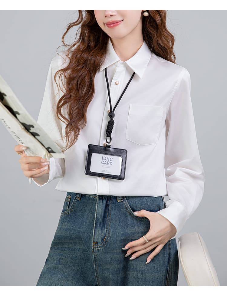 2026 봄 새로운 다용도 출퇴근 클래식 품격 흰 셔츠 맨위 상세 이미지 22