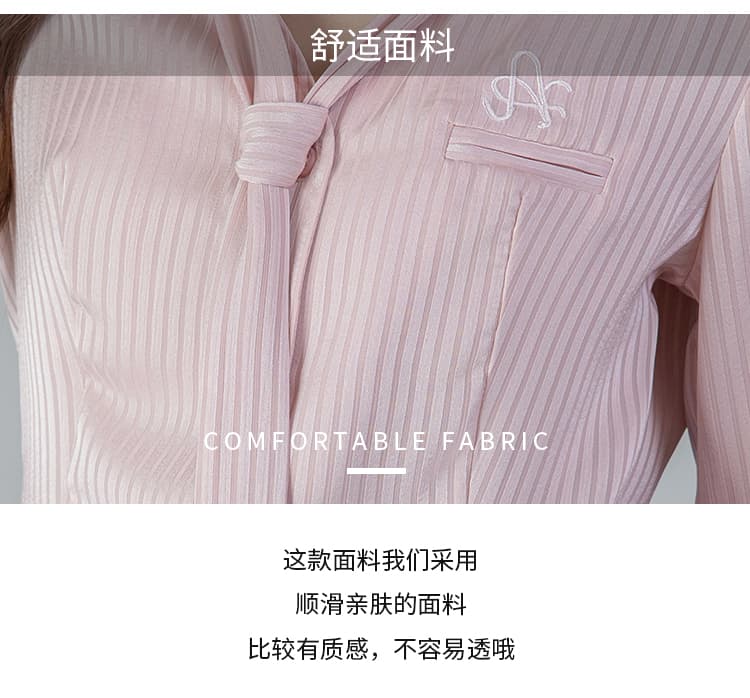 2026 실사 POLO 칼라 핫걸 봄 새로운 긴팔 셔츠 허리 수축 슬림해 보이는 단색 맨위 상세 이미지 7