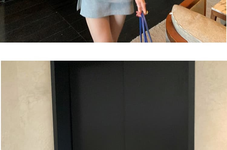 지금 지금 임산부 세트 여름 드레스 2026 새로운 한국 스타일 루즈핏 슬림해 보이는 반팔 티셔츠 미니 스커트 투피스 세트 상세 이미지 42