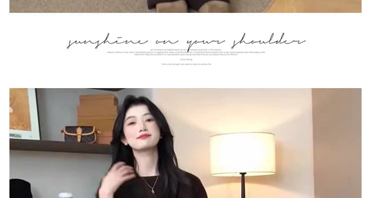 선물 물품 임산부 세트 가을 새로운 느긋한 바람 스웨터 레이스 방귀 커튼 루즈핏 슬림해 보이는 투피스 세트 상세 이미지 43