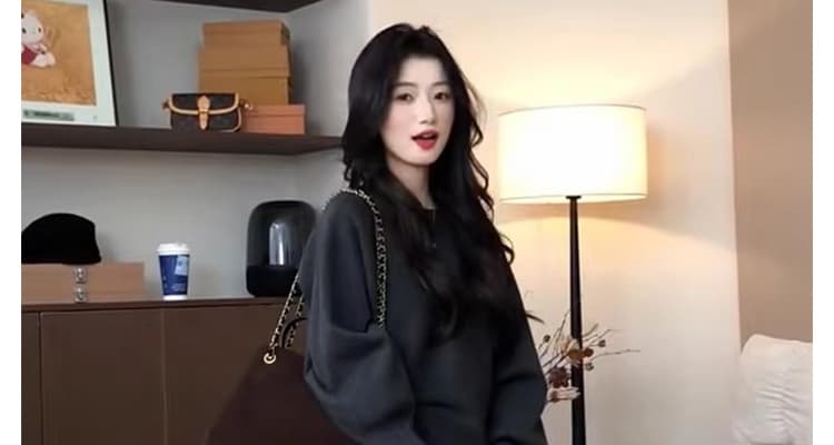 선물 물품 임산부 세트 가을 새로운 느긋한 바람 스웨터 레이스 방귀 커튼 루즈핏 슬림해 보이는 투피스 세트 상세 이미지 62