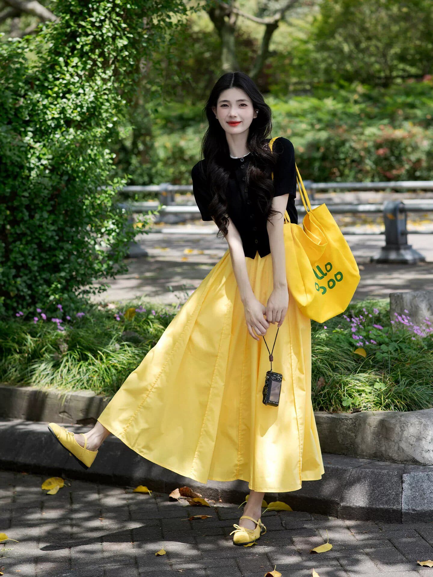 여름 ootd 착용 가져 가라. 세트 도파민 반팔 니트 오픈 가디건 맨위 반신 스커트 고유 한 아름다운 두 조각 여성 세트 상세 이미지 2
