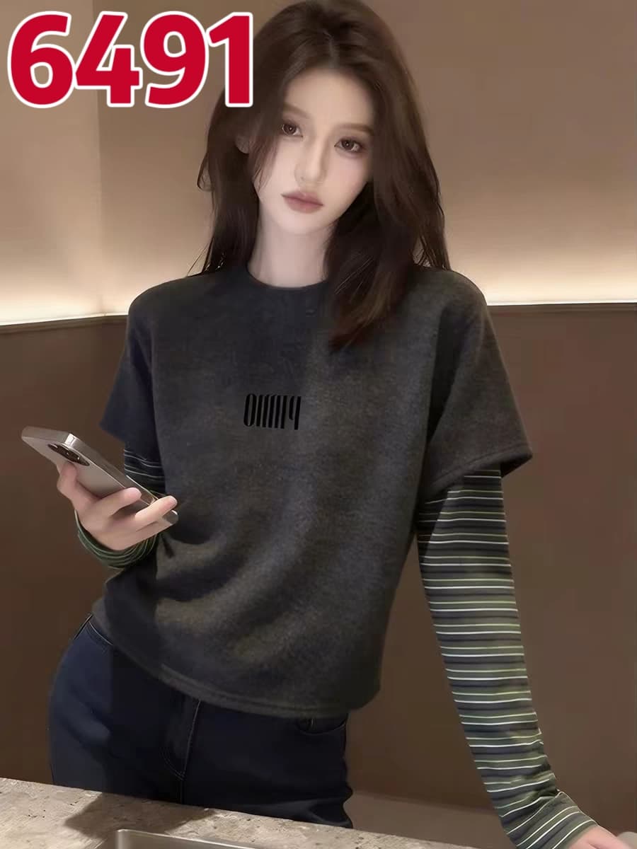 긴팔 티셔츠 봄 드레스 2026 년 새로운 맨위 상세 이미지 1