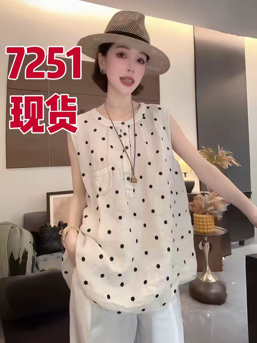 여름 새로운 아마 도트 무늬 빛 럭셔리 품격 다용도 드레스 상세 이미지 1