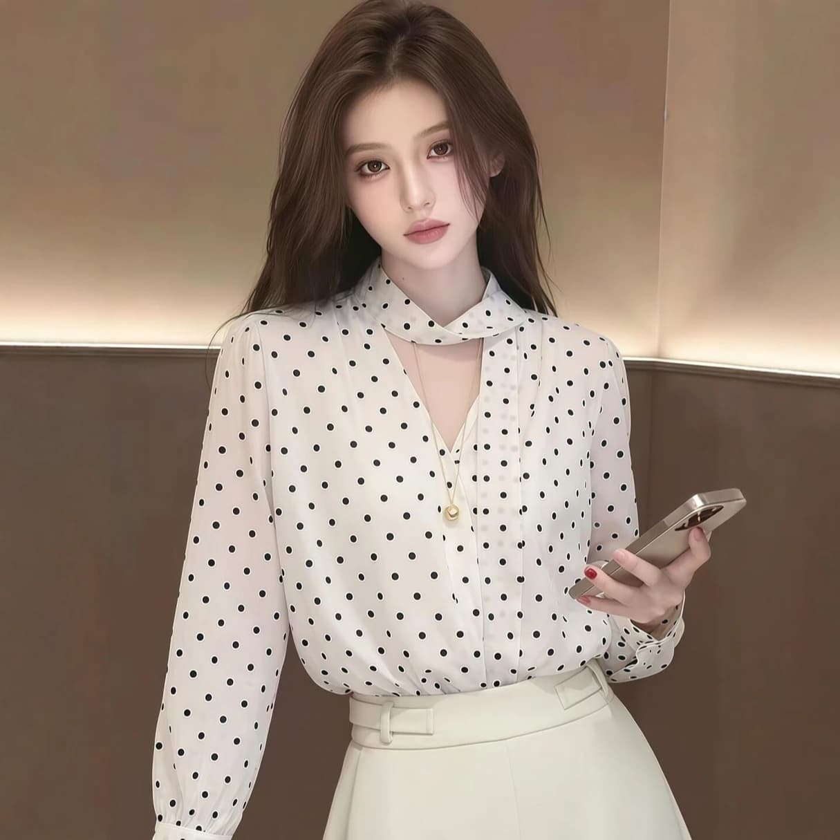 긴팔 셔츠 여자 2026 새로운 여름 맨위 셔츠 이미지 4